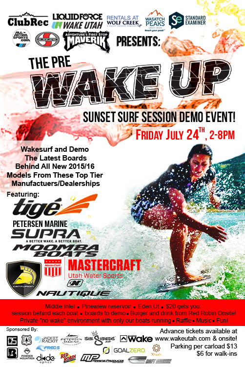 The Pre Wake Up Sunset Surf Demo Session Flyer (7.02)