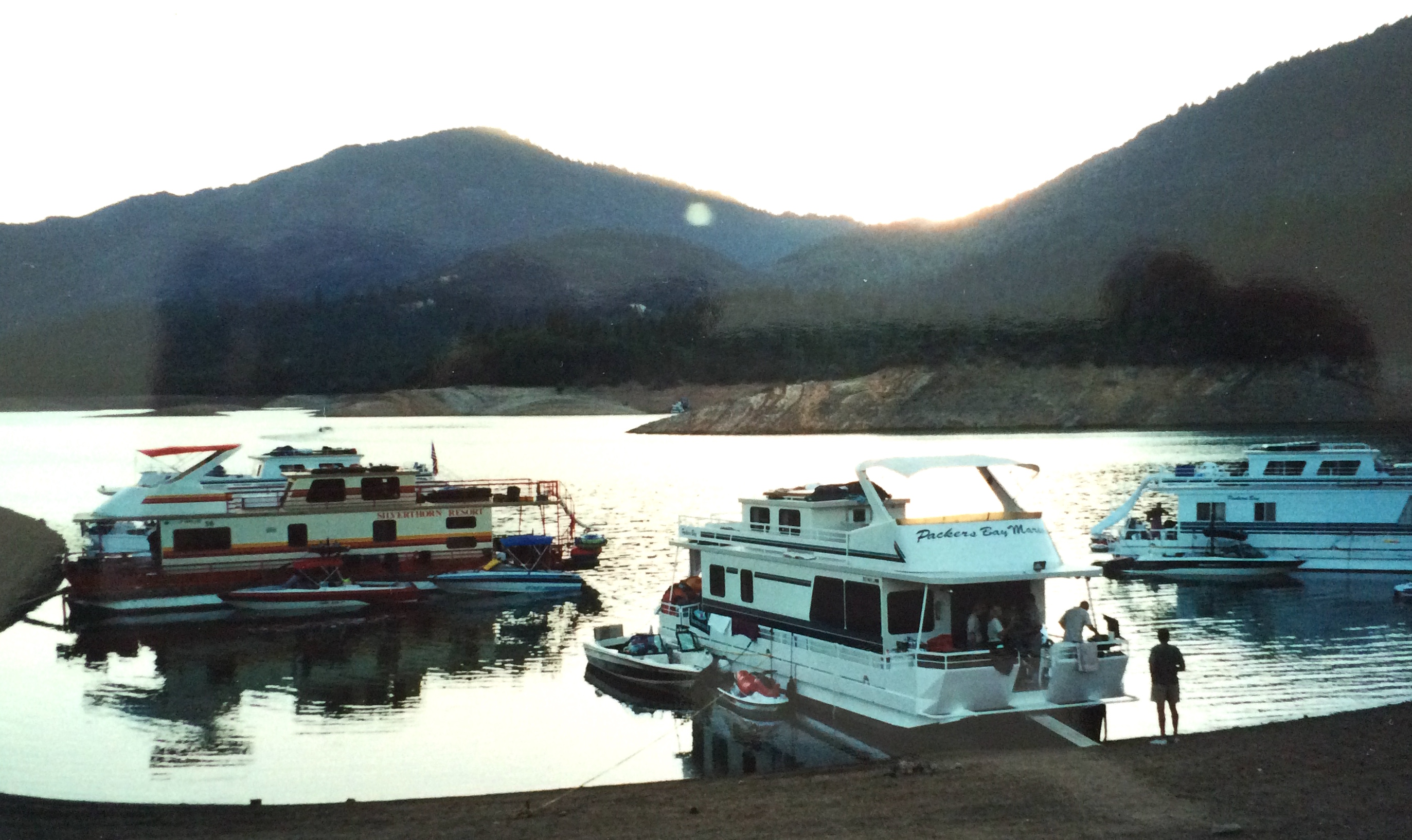 For years my family did annual houseboat trips to Lake Shasta with other close friends. Nothing beats finding your own little cove and hanging out for days-on end right on the water. This was circa 1999.